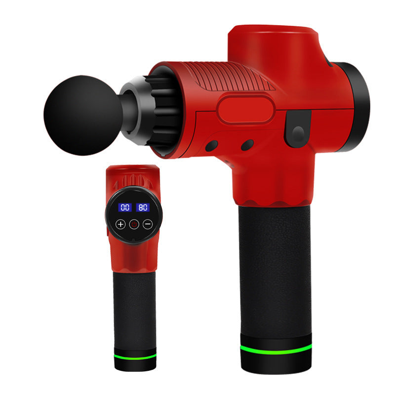 Percussion Massage Gun – Deep Tissue Muscle Recovery with 6 Heads & 20 Speeds (Quiet, USB-C)