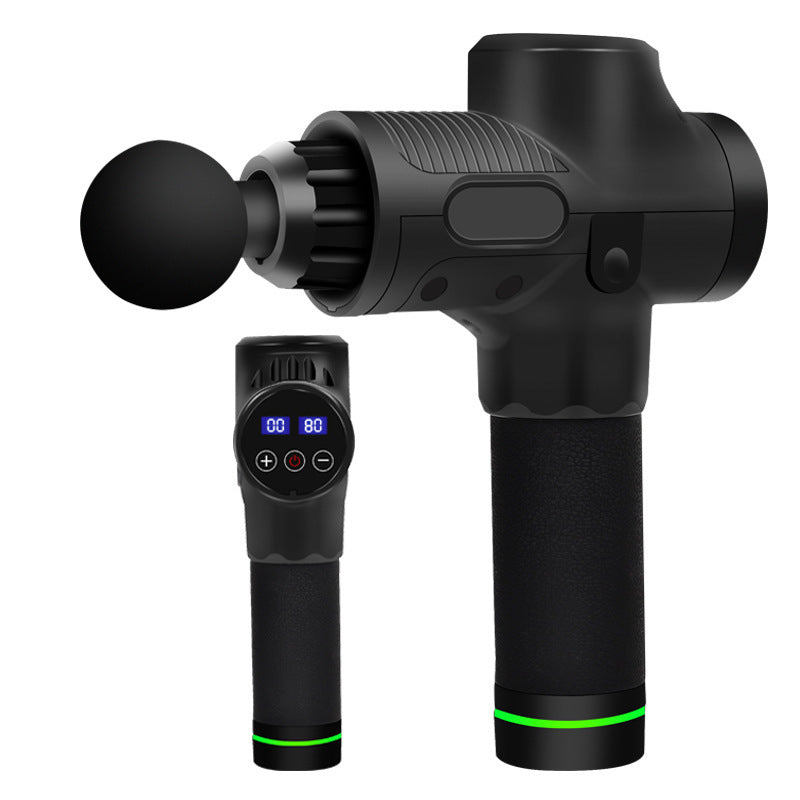 Percussion Massage Gun – Deep Tissue Muscle Recovery with 6 Heads & 20 Speeds (Quiet, USB-C)
