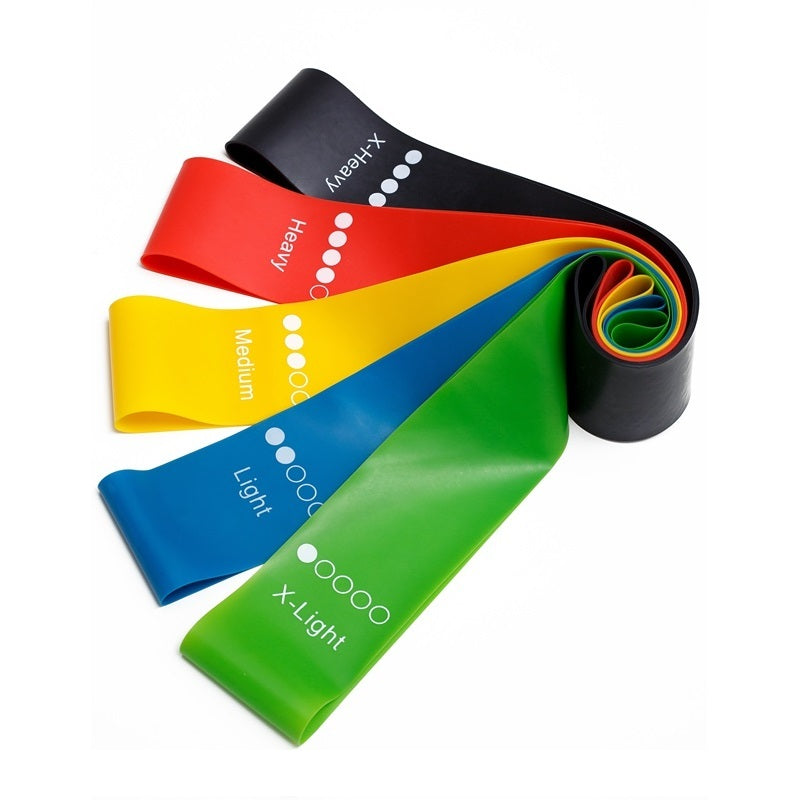 Health Resistance Bands Set – 5 Strength Levels for Yoga, Pilates, and Full-Body Workouts
